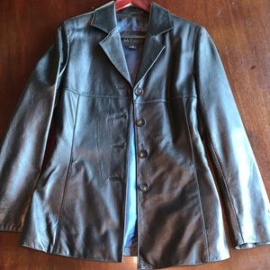 Women’s Wilson leather button up jacket size small